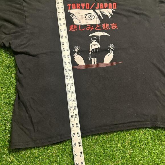 Modern Tokyo Japan Cropped Graphic T-Shirt - Picture 2 of 5